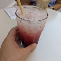 Berry lemonade at Ringo Banana  in Sevilla