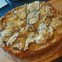 Artesana de berenjena y queso vegano at Artesa Colmado Bar in Ferrol