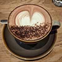 Oat hot chocolate at Moksha in Brighton