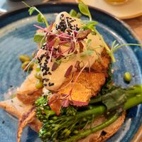 Tofu benedict at Moksha in Brighton