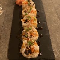 Tofu dream roll: tofu, mushrooms, sweet chili sauce, rice paper  at Sushki Sushi & Ramen in North Conway