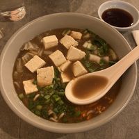 Miso ramen with tofu, cabbage, carrots, green onions  at Sushki Sushi & Ramen in North Conway