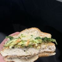 The ban mi chickin sandwich. Absolutely love this  at Railbird Kitchen in Alexandria