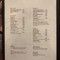 Menu 4  at Sticky Rice in Murphy