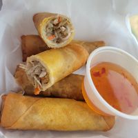 Vegetable crispy rolls at Sticky Rice in Murphy