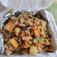 Pineapple fried rice (gluten free) at Sticky Rice in Murphy