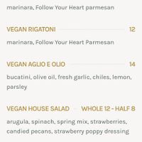 Vegan Entrees and Dessert at Vine & Olive in Titusville