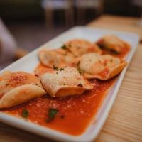Vegan roasted veggies ravioli at Vine & Olive in Titusville