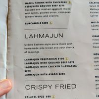 Menu at Moshe Cube in Playa Del Carmen