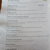 Menu at Moshe Cube in Playa Del Carmen