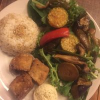 Vegan mixed plate at Cafe Sukkara - 수카라 in Seoul