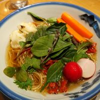 Vegan rainbow ramen at Afuri - Green Springs in Tachikawa