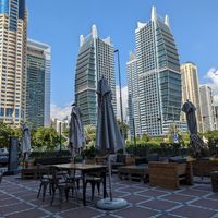 Outdoor seating  #Veganuary at 1762 JLT Stripped in Dubai
