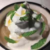 Peach and cream, mint, with a pinch of sea salt at and/or  in Antwerpen