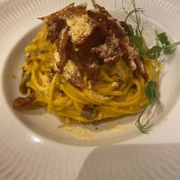 Pasta carbonara at Giulietta - Pizzeria & Cucina Vegana in Lisbon