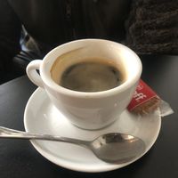 Americano and biscoff cookie   at Freshbites and Coffee in Konstanz