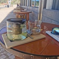 Tea with thyme, ginger and lemon at Balagan Ericeira in Ericeira
