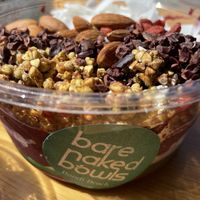 Vegan paleo Açaí bowl   at Bare Naked Bowls in Bondi Beach