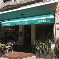 outside   at El Palacio del Cafe in Montevideo