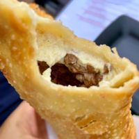 Vegan Cheese and Soy meat Pastel at Veguai in Florianopolis