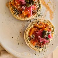 Not so classic bagel at Numa Café - AMUN Cafe in Lisbon