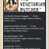 Vegan Menu (last entry under Brunch - Snacks)  at Fraoules in Crete