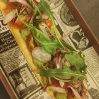 Coca veggie at El Temple in Benidoleig