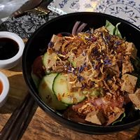 Poke Bowl vegano at El Temple in Benidoleig