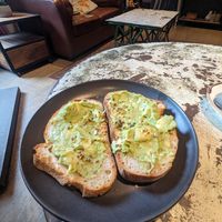 Avo on sourdough at Diggle Lock in Oldham