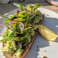 Avocado toast at Terbodore Café in Franschhoek