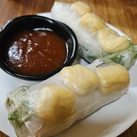 Summer rolls with tofu. Containing salad and rice noodles at Yens Vietnamese Street Food in Cape Town