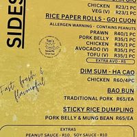 Sides at Yens Vietnamese Street Food in Cape Town