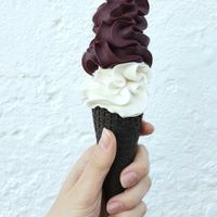 soft serve cone (acai & coconut) at Acai.Syd in Manly