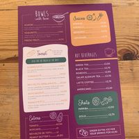 Actual menu  at Alubia plant power in Mallorca