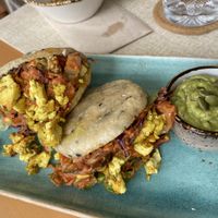 Arepas   at Alubia plant power in Mallorca