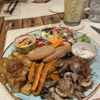 Milanesa  at Alubia plant power in Mallorca