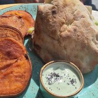 Vegan kebab at Alubia plant power in Mallorca