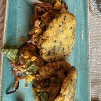 Arepa Rellena  at Alubia plant power in Mallorca