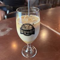 Ice coffee with oat milk and cinnamon  at ŠMAK in Bratislava