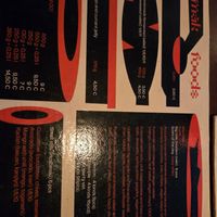 Menu at ŠMAK in Bratislava