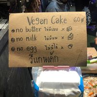 Clear sign at Vegan Cake in Pai