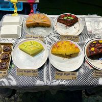 Vegan cakes (60 THB/slice), Vegan gluten-free brownies (50 THB/each)  at Vegan Cake in Pai