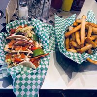 Tacos and fries at Depot Tavern in Minneapolis