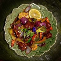  mock lemon chicken at Thaiger in Auckland