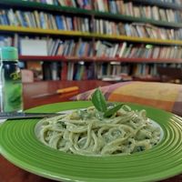 Creamy pesto 🤤 at Dacha Tree Cafe, Gallery and Deli  in Pai