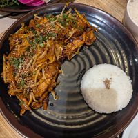 Dubu lachebokkeum at Mr Ho in Buenos Aires