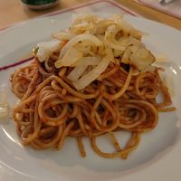 Pasta with Onion at D' Animas in Havana
