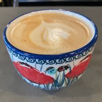 Oat milk latte at Down to Earth Café in Mechanicsburg