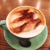 Cappuccino soy #Veganuary at Comptoir Libanais  in Exeter