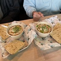Red lentil chili with ciabatta roll    at Earth Aloha Eats in Kihei